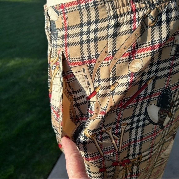 Vintage Tee Time Graphic Golf Shorts | Size 12 | Made in the USA - Picture 6 of 8